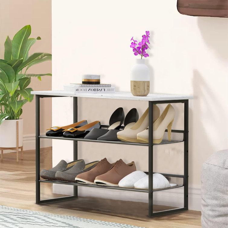 Table top shoe rack hot sale